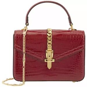 Gucci Sylvie 1969
Crocodile-embossed Leather
Mini Top Handle Bag